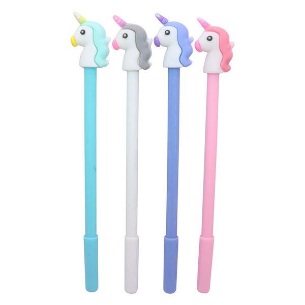 4 pcs kawaii unicorn modeling gel pen rubber plastic unicorn pens for kids student gift school writing supplies stationery 
4 pcs kawaii unicorn modeling gel pen rubber plastic unicorn pens for kids student gift school writing supplies stationery