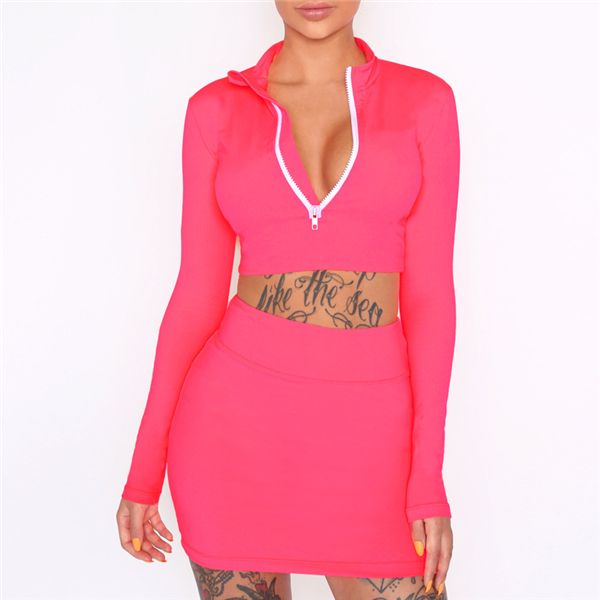 длинные рукава crop top + bodycon юбка sexy глубокий v zipper up short толстовка высокой талией fluorescent юбки комплекты 2020, White
длинные рукава crop top + bodycon юбка sexy глубокий v zipper up short толстовка высокой талией fluorescent юбки комплекты 2020, White