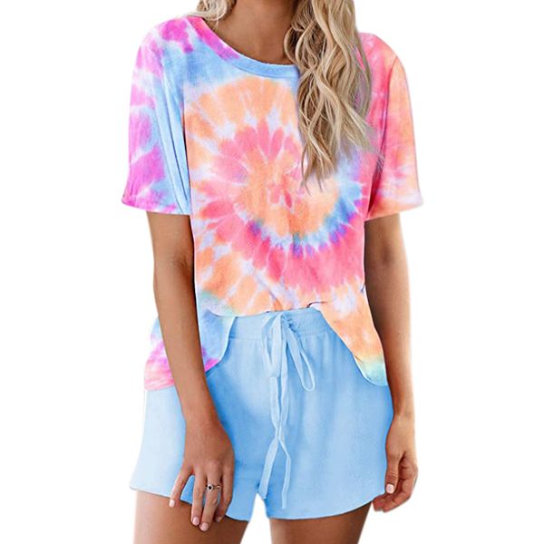 2020 tie dye pijamas женщины 2 шт drawstring шорты и o-образным вырезом топ наборы пижамы женщины пижамы короткие топы сна и шорты набор, Black;red
2020 tie dye pijamas женщины 2 шт drawstring шорты и o-образным вырезом топ наборы пижамы женщины пижамы короткие топы сна и шорты набор, Black;red