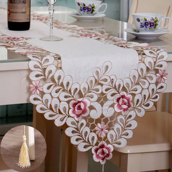 new embroidered table runner polyester floral hollow lace microwave oven table covers home wedding party decoration
new embroidered table runner polyester floral hollow lace microwave oven table covers home wedding party decoration