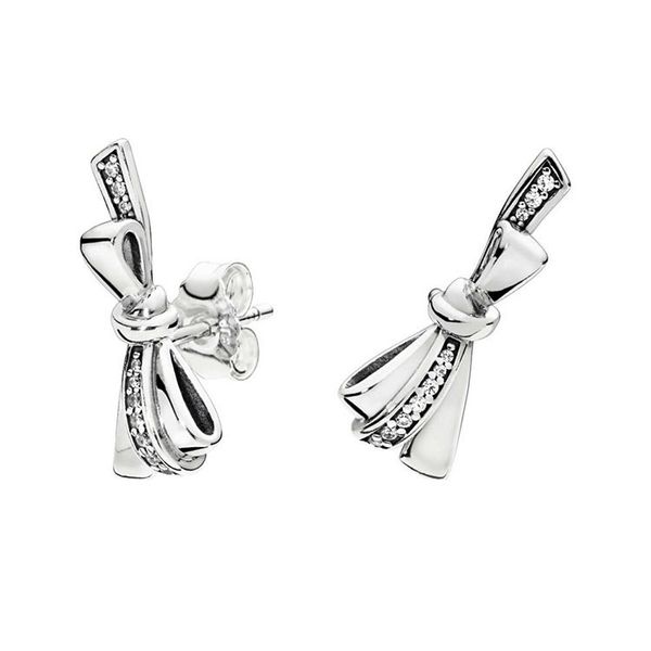 real 925 sterling silver brilliant bows stud earring original box for pandora luxury designer women stud earrings set, Golden;silver
real 925 sterling silver brilliant bows stud earring original box for pandora luxury designer women stud earrings set, Golden;silver