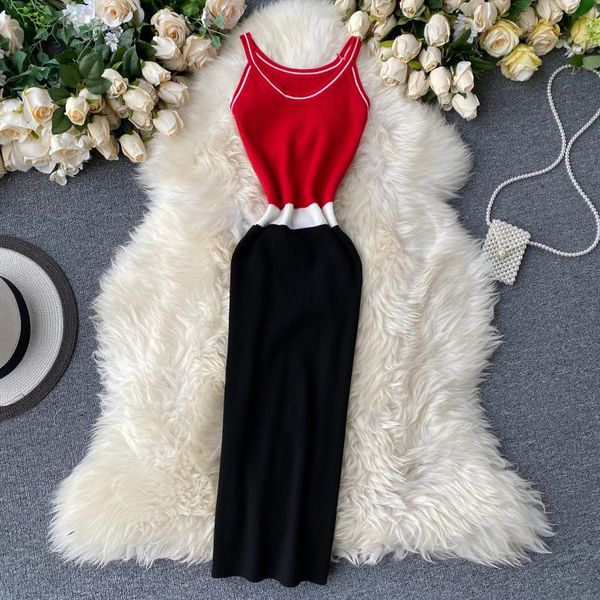 singrain women strap pencil dress summer bodycon streetwear midi knitting sundress elastic club sleeveless knitted dress, Black;gray
singrain women strap pencil dress summer bodycon streetwear midi knitting sundress elastic club sleeveless knitted dress, Black;gray