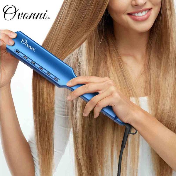 ovonni professional titanium flat iron hair straightener adjustable dual voltage straightening irons hair care styling tools, Black
ovonni professional titanium flat iron hair straightener adjustable dual voltage straightening irons hair care styling tools, Black