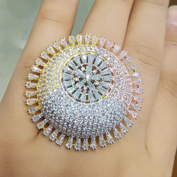 godki luxury 3 tone engagement wedding flower rings for women bridal cubic zircon dubai accessories finger ring jewelry 2019 c19041601, Slivery;golden
godki luxury 3 tone engagement wedding flower rings for women bridal cubic zircon dubai accessories finger ring jewelry 2019 c19041601, Slivery;golden