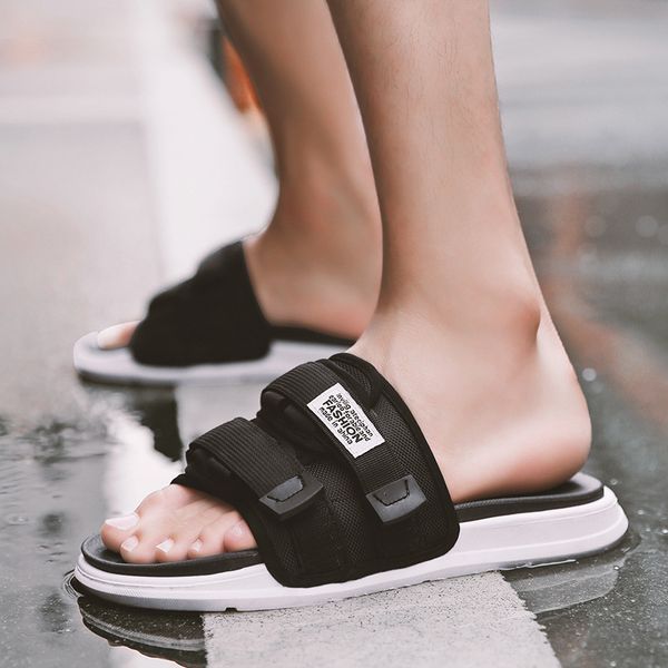 summer fashion outdoor men's slippers buckle soft sole summer shoes men black white leisure flat man sandals for male
summer fashion outdoor men's slippers buckle soft sole summer shoes men black white leisure flat man sandals for male