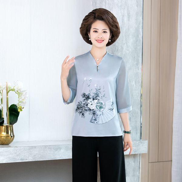 middle age women v-neck blouse 2020 summer new plus size 4xl motherhalf sleeve shirt print blusa feminina, White
middle age women v-neck blouse 2020 summer new plus size 4xl motherhalf sleeve shirt print blusa feminina, White