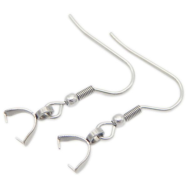 stainless steel earrings french ear wire backs with pinch bails jewelry connectors & bails findings diy making no fade wholesale, Silver
stainless steel earrings french ear wire backs with pinch bails jewelry connectors & bails findings diy making no fade wholesale, Silver