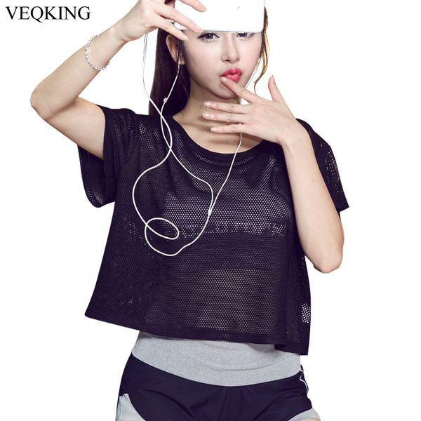 veqking mesh hollow out quick-drying sports t-shirt perspective breathable running sports shirt women short-sleeved yoga shirts, White;red
veqking mesh hollow out quick-drying sports t-shirt perspective breathable running sports shirt women short-sleeved yoga shirts, White;red
