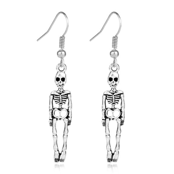 50pair / серия ancient silver 39 * 9мм череп скелет шарм подвеска серьги личность креативный женщины дамы ювелирные изделия лучший друг пода
50pair / серия ancient silver 39 * 9мм череп скелет шарм подвеска серьги личность креативный женщины дамы ювелирные изделия лучший друг пода