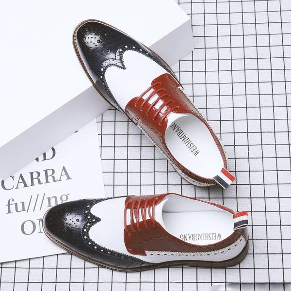 business oxford leather shoes brogue designer men breathable formal dress shoes male office wedding footwear mocassin homme, Black
business oxford leather shoes brogue designer men breathable formal dress shoes male office wedding footwear mocassin homme, Black