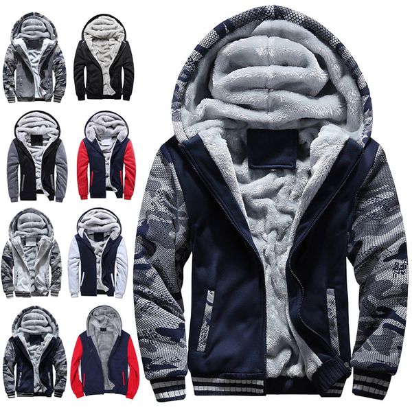 men's winter wear plus fleece camouflage sportswear large size slim warm jacket zipper sweater outwear coat hiking jackets, Blue;black
men's winter wear plus fleece camouflage sportswear large size slim warm jacket zipper sweater outwear coat hiking jackets, Blue;black