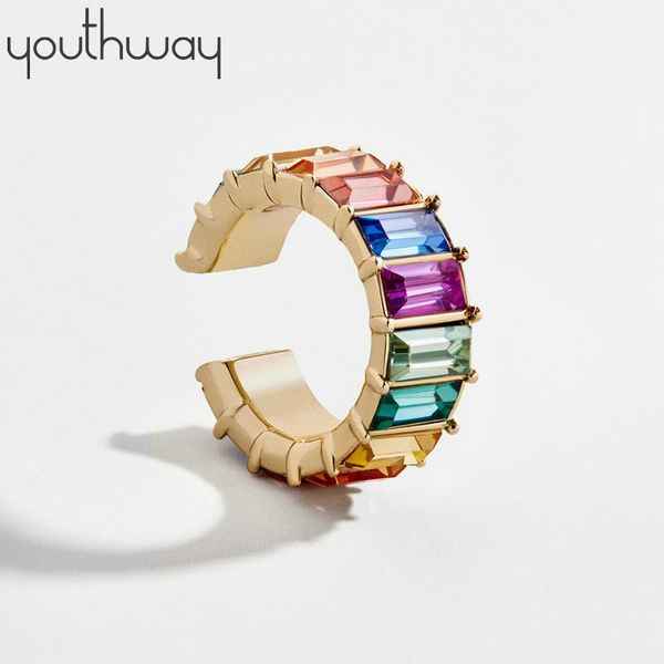 new trend rainbow bagutte earcuff jewelry t zircon ear cuff for women c shape no piercing nickel clip on earrings, Silver
new trend rainbow bagutte earcuff jewelry t zircon ear cuff for women c shape no piercing nickel clip on earrings, Silver