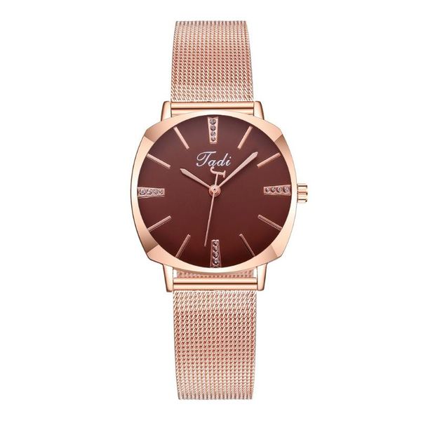 women watches sleek minimalist calendar stainless steel mesh belt woman quartz watch new zegarek damski b4, Slivery;brown
women watches sleek minimalist calendar stainless steel mesh belt woman quartz watch new zegarek damski b4, Slivery;brown
