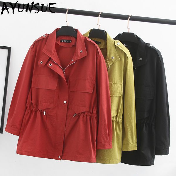 ayunsue female trench coat plus size trench coat female spring autumn women fashion clothes 2020 ropa mujer yanzia21 pph488, Tan;black
ayunsue female trench coat plus size trench coat female spring autumn women fashion clothes 2020 ropa mujer yanzia21 pph488, Tan;black
