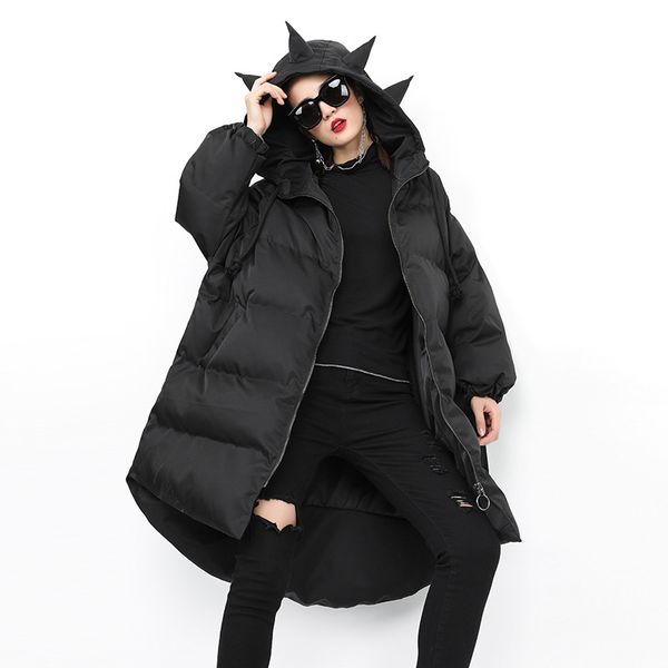 2019 new autumn winter fashion hooded collar thick warm jackets long sleeve cotton-padded coat women parkas oversize wp44, Black
2019 new autumn winter fashion hooded collar thick warm jackets long sleeve cotton-padded coat women parkas oversize wp44, Black