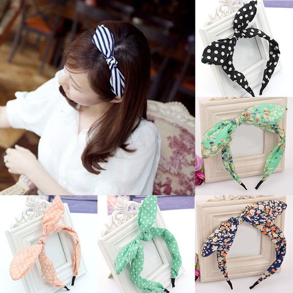 women girls fabric cute sweet big ribbon bow rabbit ear headbands elastic stretchy striped dot hair bands hair accessories gifts, Black;brown
women girls fabric cute sweet big ribbon bow rabbit ear headbands elastic stretchy striped dot hair bands hair accessories gifts, Black;brown