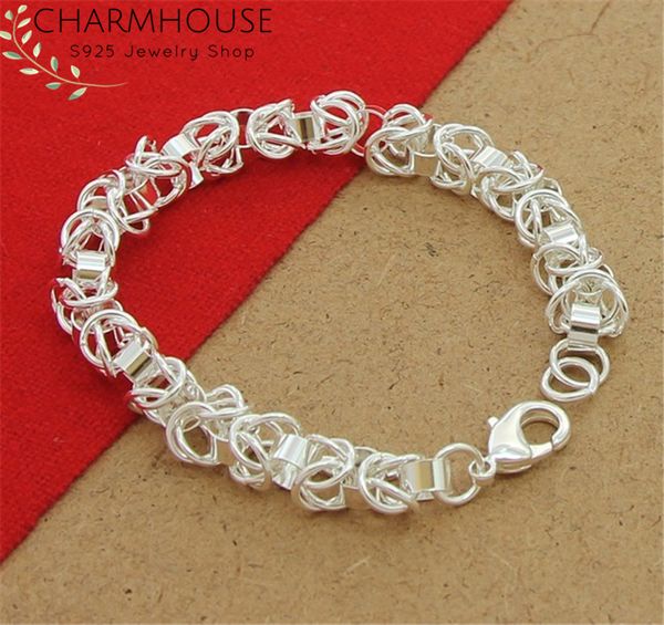 charmhouse 925-sterling silver bracelets for women 8mm spigot chain bracelet bangles wristband pulseira femme fashion jewelry, Black
charmhouse 925-sterling silver bracelets for women 8mm spigot chain bracelet bangles wristband pulseira femme fashion jewelry, Black