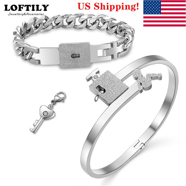 love heart bracelet with lock lovers jewelry stainless steel a set couple bracelets i love you bangles key pendant jewelry gift, Black
love heart bracelet with lock lovers jewelry stainless steel a set couple bracelets i love you bangles key pendant jewelry gift, Black