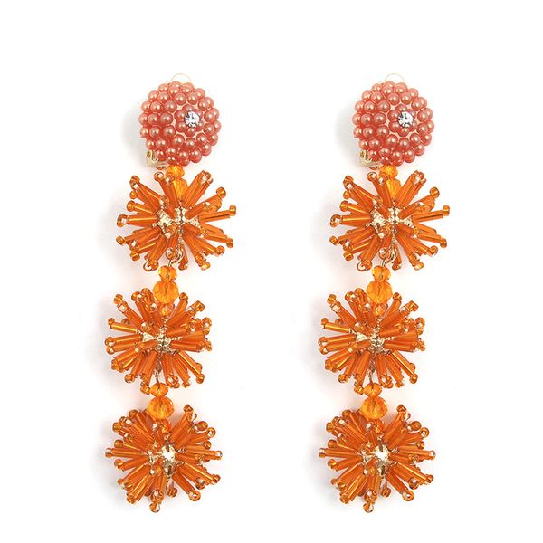 handmade earless hole ear clip acrylic flower personalized long tassel earrings ear cuff clip earrings without piercing et734, Silver
handmade earless hole ear clip acrylic flower personalized long tassel earrings ear cuff clip earrings without piercing et734, Silver