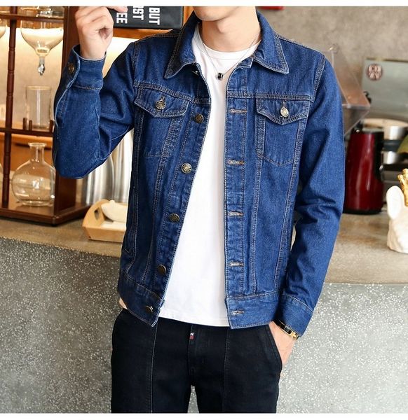 spring autumn mens casual denim jacket mens solid trendy fashion bomber thin ripped denim jacket male cowboy jeans jackets, Black;brown
spring autumn mens casual denim jacket mens solid trendy fashion bomber thin ripped denim jacket male cowboy jeans jackets, Black;brown