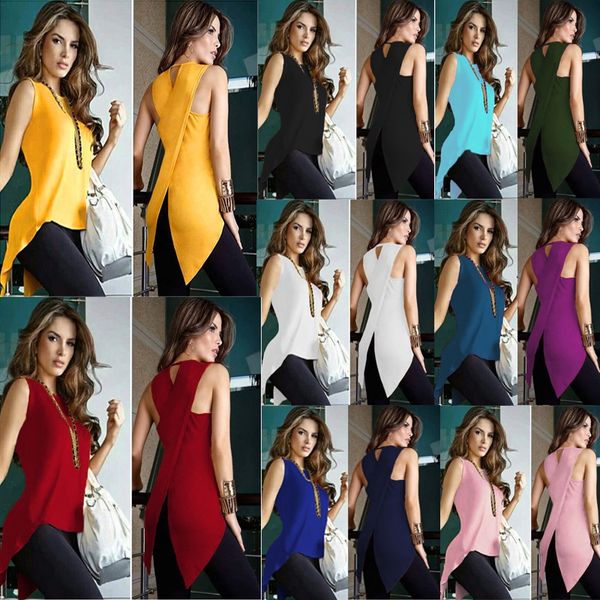 summer back split irregular solid color female summer back split irregular t-shirt solid color t-shirt female, White
summer back split irregular solid color female summer back split irregular t-shirt solid color t-shirt female, White