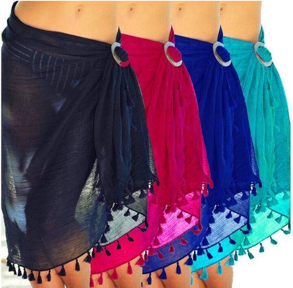 5colors beach cover ups tassel wrap skirt bikinis swimsuit female swimwear women solid pareo summer beach wear sarongs gga3372, Blue;gray
5colors beach cover ups tassel wrap skirt bikinis swimsuit female swimwear women solid pareo summer beach wear sarongs gga3372, Blue;gray