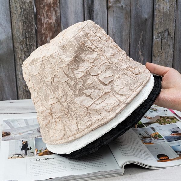 personality black bubble yarn female summer bucket bucket straight hat all-match fashionable fisherman hat, Blue;gray
personality black bubble yarn female summer bucket bucket straight hat all-match fashionable fisherman hat, Blue;gray