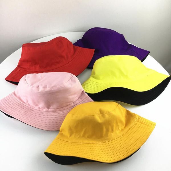 cotton double sided solid color bucket hat fisherman hat outdoor travel sun cap hats for men and women 182
cotton double sided solid color bucket hat fisherman hat outdoor travel sun cap hats for men and women 182