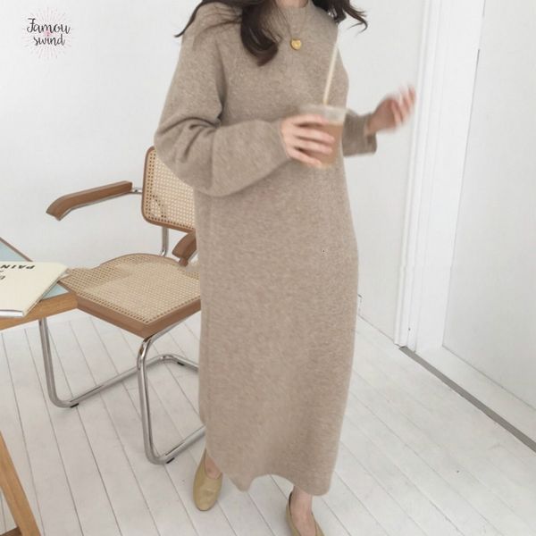 women autumn dress winter long sleeve long sweater female pullover straight korean knitted clothes plus size robe cap sleeve femme, Black;gray
women autumn dress winter long sleeve long sweater female pullover straight korean knitted clothes plus size robe cap sleeve femme, Black;gray