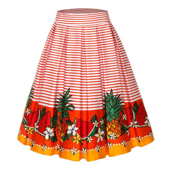 2019 new arrivals summer fruit print women skirts vintage retro plus size skirts 3xl 4xl female cotton tutu swing skirts, Black
2019 new arrivals summer fruit print women skirts vintage retro plus size skirts 3xl 4xl female cotton tutu swing skirts, Black