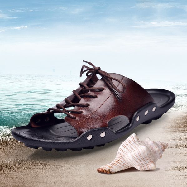 sandalia mens sandals summer peep toe light casual shoes cow leather men sandalias hombre cuero man shoes, Black
sandalia mens sandals summer peep toe light casual shoes cow leather men sandalias hombre cuero man shoes, Black