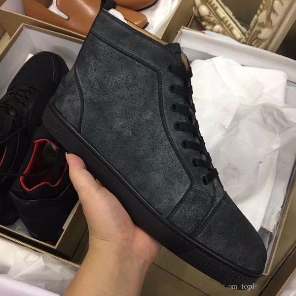 spikes hi studded spikes casual flats red bottom luxury shoes new for men and women party designer sneakers lovers genuine leather, Black
spikes hi studded spikes casual flats red bottom luxury shoes new for men and women party designer sneakers lovers genuine leather, Black