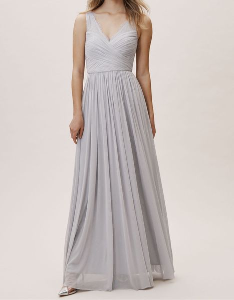 silver bridesmaid dresses long v-neck sleeveless zipper back pleats chiffon with lace elegant new arrival gowns, White;pink
silver bridesmaid dresses long v-neck sleeveless zipper back pleats chiffon with lace elegant new arrival gowns, White;pink