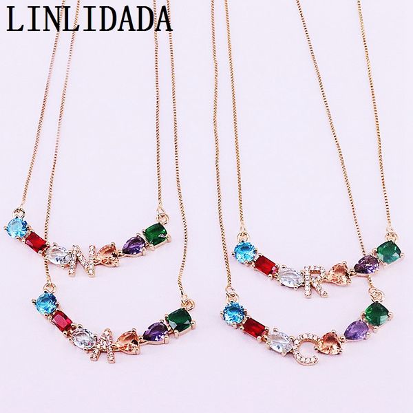 8pcs gold color rainbow cubic zirconia cz initials letter 26 pendant necklaces for women new arrival jewelry, Silver
8pcs gold color rainbow cubic zirconia cz initials letter 26 pendant necklaces for women new arrival jewelry, Silver