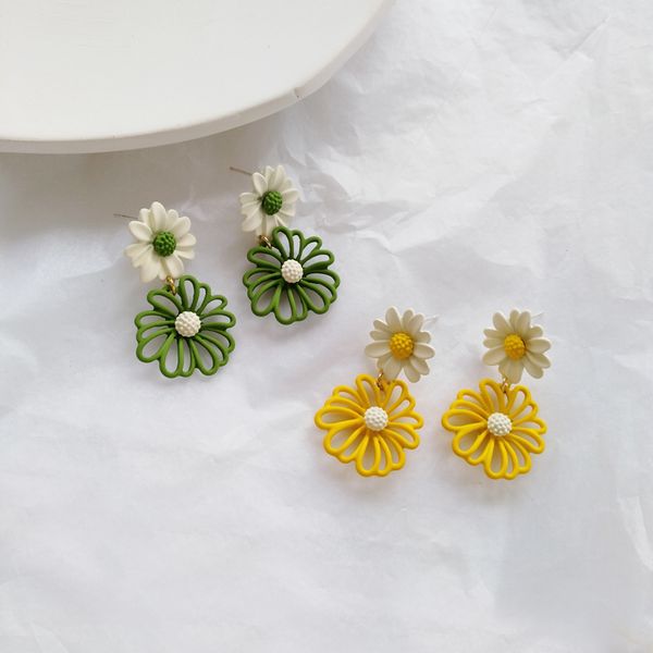 dangle & chandelier small fresh flower earrings super fairy temperament daisy contrast color for women jewelry, Silver
dangle & chandelier small fresh flower earrings super fairy temperament daisy contrast color for women jewelry, Silver