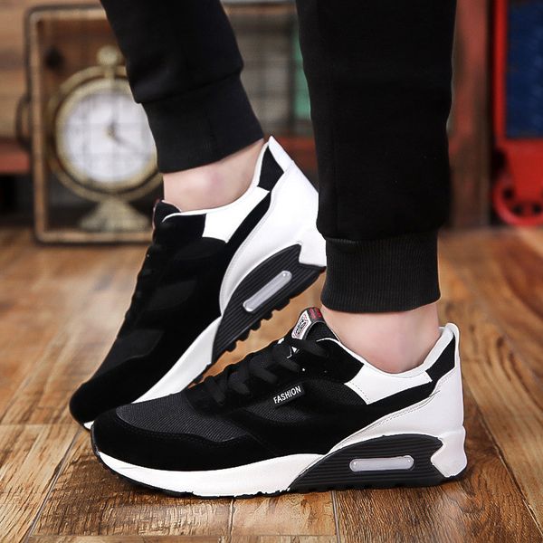 spring men's running shoes 2019 new air cushion shallow mouth sports shoes outdoor mesh casual non-slip wear flat, Black
spring men's running shoes 2019 new air cushion shallow mouth sports shoes outdoor mesh casual non-slip wear flat, Black