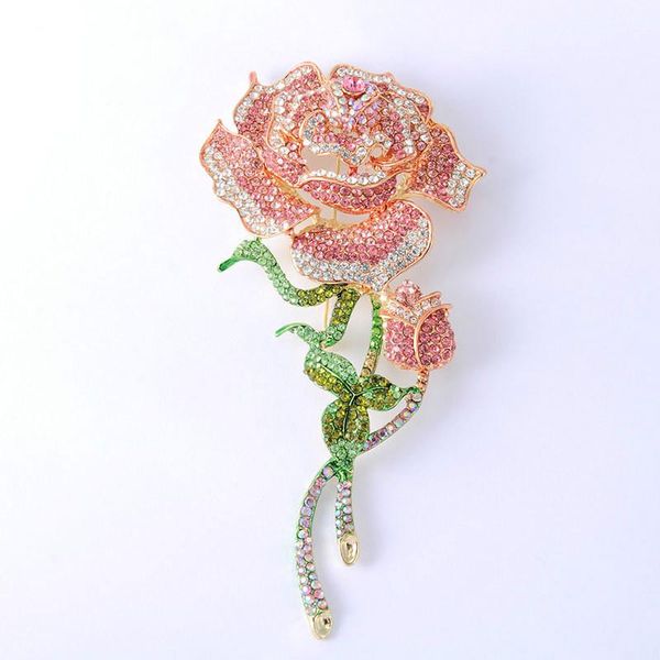 2019 winter new rose high-end brooch winter wear accessories european and american classic fashion jewelry, Gray
2019 winter new rose high-end brooch winter wear accessories european and american classic fashion jewelry, Gray