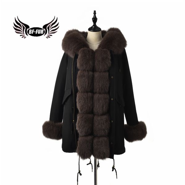 bffur 2019 female thick fur front parka women real fur coat army green winter jacket wide waisted outfit park with natrual, Black
bffur 2019 female thick fur front parka women real fur coat army green winter jacket wide waisted outfit park with natrual, Black