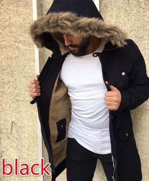 fashion design winter men solid color jackets overcoat outwear hooded wind breaker casual coat new, Black
fashion design winter men solid color jackets overcoat outwear hooded wind breaker casual coat new, Black