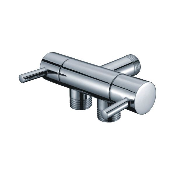 Brass chromed 1 Transfer 2 ways angle valve toliet & bidet & washing machine shut off valve 3* 1/2" single cold connectors
Brass chromed 1 Transfer 2 ways angle valve toliet & bidet & washing machine shut off valve 3* 1/2" single cold connectors