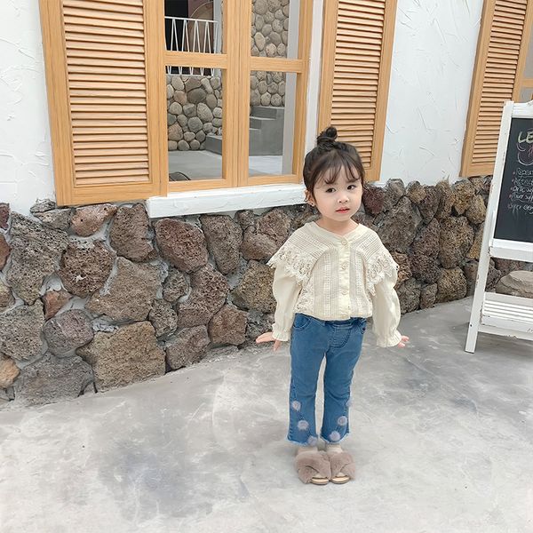 2019 autumn new arrival korean style cotton long sleeve all-match princess lace flowers shirt for cute sweet baby girls y200704, White;black
2019 autumn new arrival korean style cotton long sleeve all-match princess lace flowers shirt for cute sweet baby girls y200704, White;black