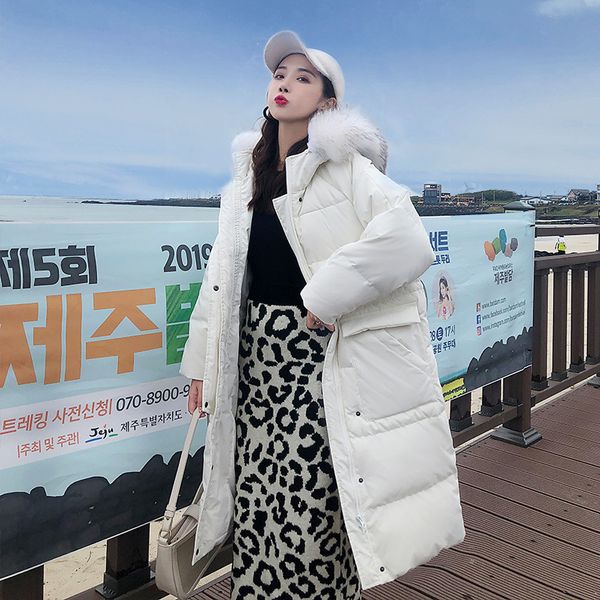 2019 new hooded oversize 90% white duck down long down jacket fur collar fashion casual pull coat, Black
2019 new hooded oversize 90% white duck down long down jacket fur collar fashion casual pull coat, Black