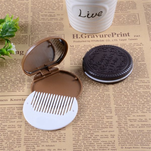 dhl colorful cocoa cookies makeup mirror cute pocket portable folded chocolate plastic cosmetic tools round compact vanity mirrors with comb
dhl colorful cocoa cookies makeup mirror cute pocket portable folded chocolate plastic cosmetic tools round compact vanity mirrors with comb