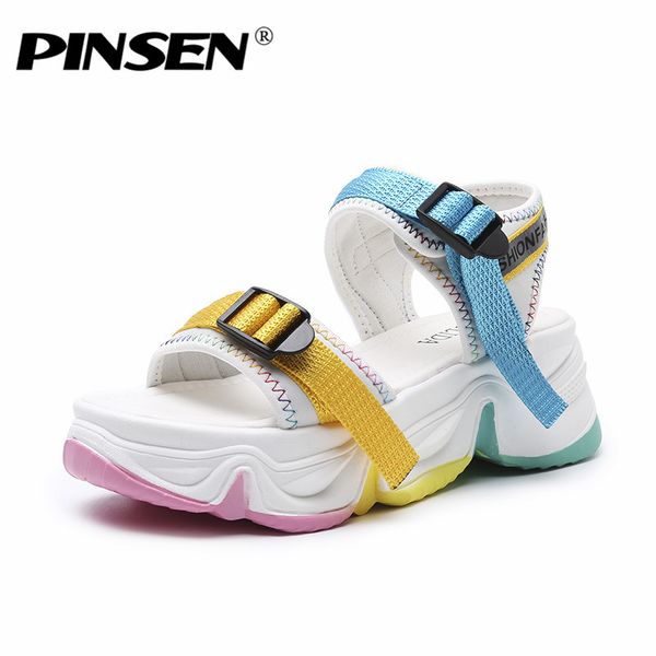 pinsen high heeled sandals female summer 2020 women thick bottom shoes wedge with open toe platform summer women's sandals, Black
pinsen high heeled sandals female summer 2020 women thick bottom shoes wedge with open toe platform summer women's sandals, Black
