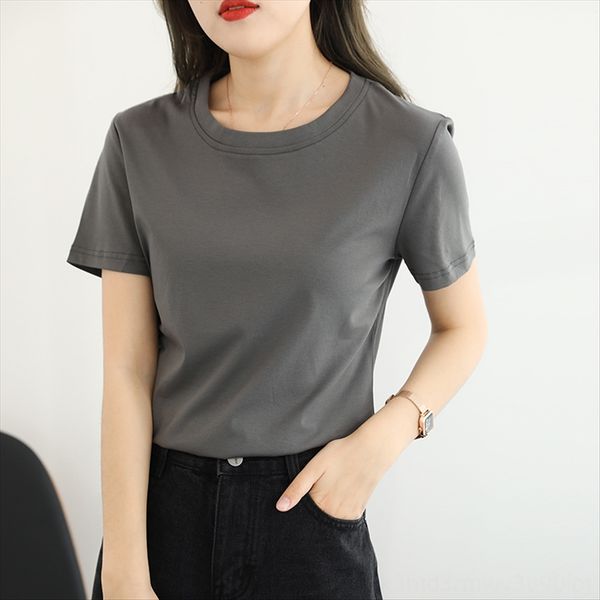 2020 ground push women's loose large size round neck cotton short sleeve t-shirt cotton t-shirt t-shirt, White
2020 ground push women's loose large size round neck cotton short sleeve t-shirt cotton t-shirt t-shirt, White