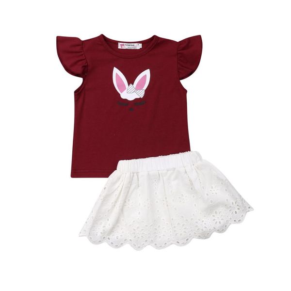 toddler baby kids girls clothes sets ruffles sleeve cartoon print t-shirt +white lace skirt set party
toddler baby kids girls clothes sets ruffles sleeve cartoon print t-shirt +white lace skirt set party
