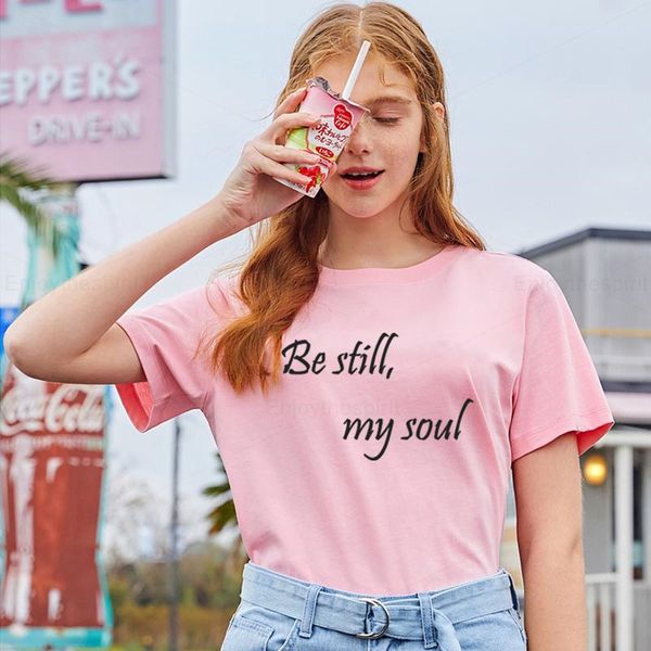 enjoythespirit be still my soul письмо футболка с коротким рукавом розовый милый стиль топы плюс размер повседневная женская футболка досуг, White
enjoythespirit be still my soul письмо футболка с коротким рукавом розовый милый стиль топы плюс размер повседневная женская футболка досуг, White