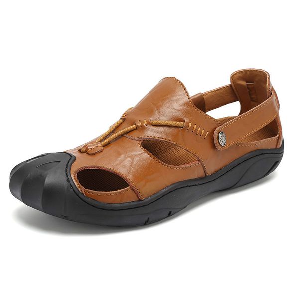 mens sandals leather beach sandals brand men casual shoes genuine split leather sneakers men slippers flip flops summer shoes, Black
mens sandals leather beach sandals brand men casual shoes genuine split leather sneakers men slippers flip flops summer shoes, Black