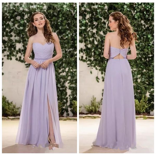 2019 sweetheart a-line long bridesmaid dresses chiffon split formal vestidos de honor of maid customized junior bridesmaid party gowns, White;pink
2019 sweetheart a-line long bridesmaid dresses chiffon split formal vestidos de honor of maid customized junior bridesmaid party gowns, White;pink