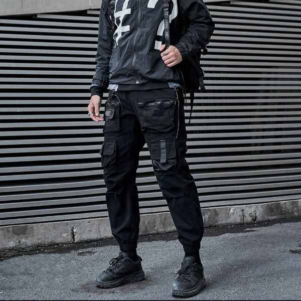autumn men cargo trousers multiple pockets men harem pants high street jogging pants 2020 new fashion sweatpants male streetwear, Black
autumn men cargo trousers multiple pockets men harem pants high street jogging pants 2020 new fashion sweatpants male streetwear, Black